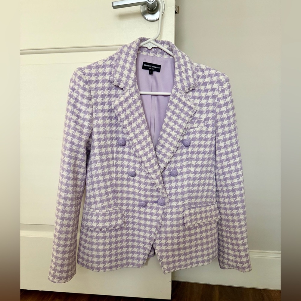 Generation Love Eliza
Lavender Tweed Blazer - Picture 4 of 5